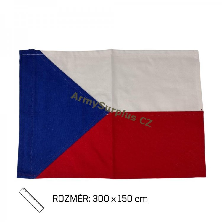 Vlajka BAVLNN - esk republika- 150x300cm - Kliknutm na obrzek zavete