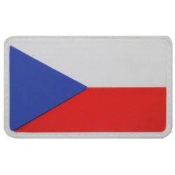 Nášivka vlajka Česká republika velcro barevná