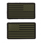 Nášivka insignie US OD green suchý zip - 2 kusy