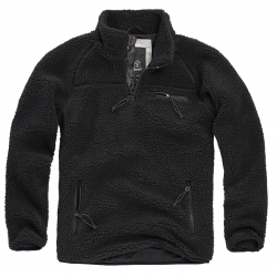 Mikina BR 5022 Teddy fleece - black