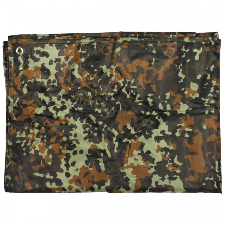 Plachta nepromokav 2 x 3 m, BW flecktarn - Kliknutm na obrzek zavete