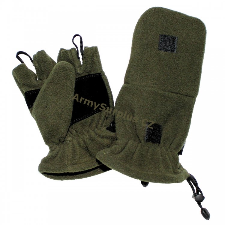 Rukavice fleece peklpc OD green - Kliknutm na obrzek zavete