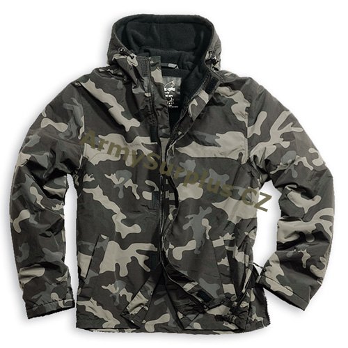 Bunda Windbreaker Zipper-blackcamo - Kliknutm na obrzek zavete