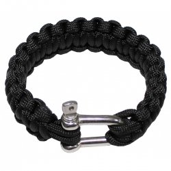 Nramek "Paracord" kovov spona e 2,3 cm ern