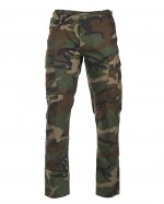 Kalhoty ST 11853120 US BDU RS "SLIM FIT" woodland