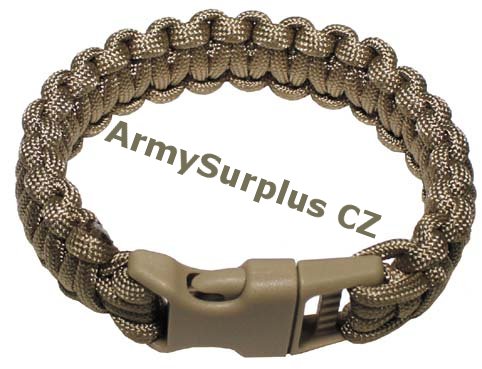 Nramek "Paracord" e 2,3 cm coyote - Kliknutm na obrzek zavete