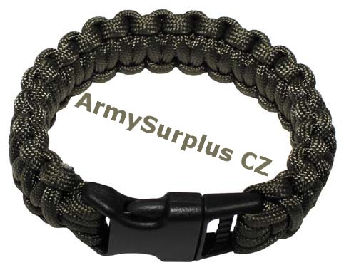 Nramek "Paracord" e 2,3 cm oliv - Kliknutm na obrzek zavete