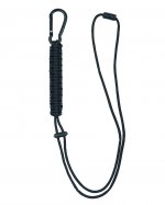 Lano paracord s karabinou black