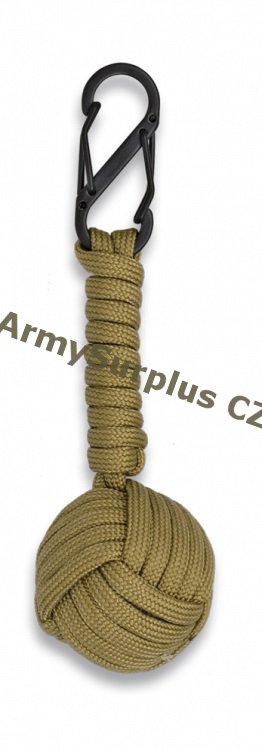 Karabina Paracord Ball - coyote - Kliknutm na obrzek zavete