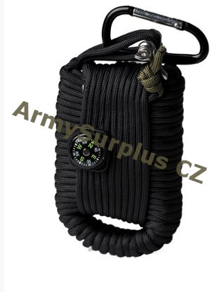 Paracord - Survival sada velk - ern - Kliknutm na obrzek zavete