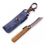 Nůž japonský HIGONOKAMI mini s modrým pouzdrem
