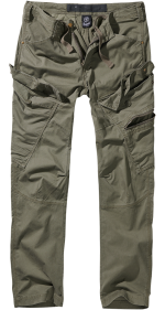 Kalhoty Adven Slim Fit - olive