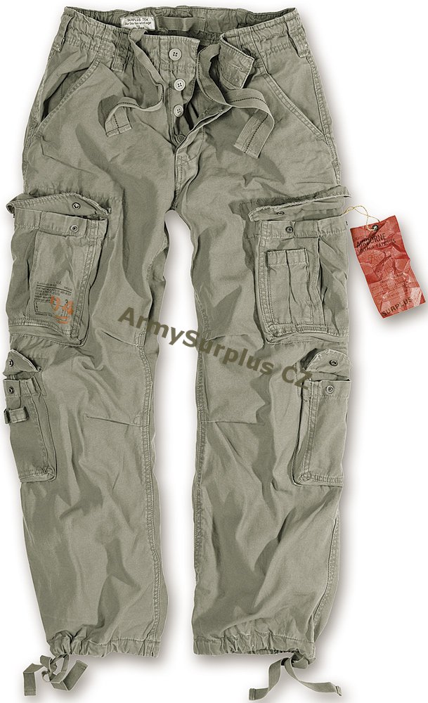Kalhoty Airborne vintage-olivov - Kliknutm na obrzek zavete