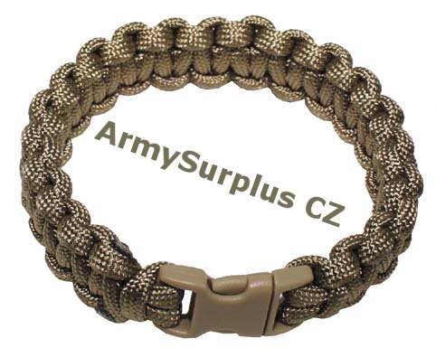 Nramek "Paracord" e 1,9 cm coyote - Kliknutm na obrzek zavete