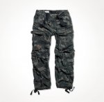 Kalhoty Airborne vintage-black camo