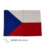 Vlajka BAVLNĚNÁ - Česká republika- 23x33cm