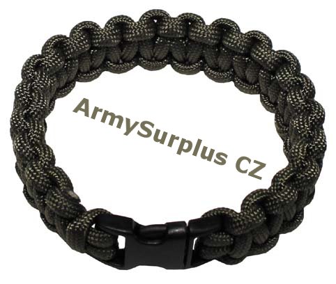 Nramek "Paracord" e 1,9 cm oliv - Kliknutm na obrzek zavete