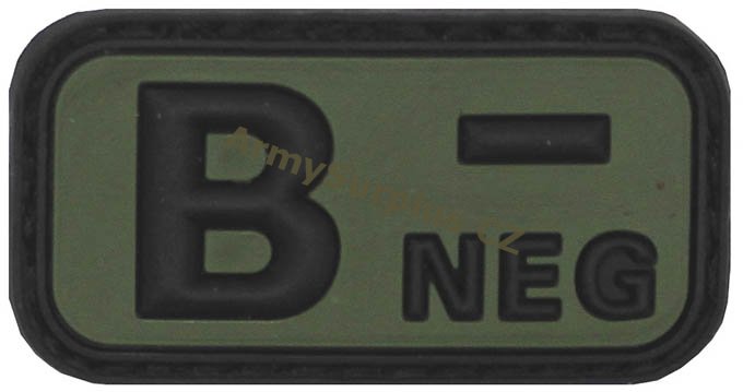Nivka krevn skupina B NEG 3D velcro oliv - Kliknutm na obrzek zavete