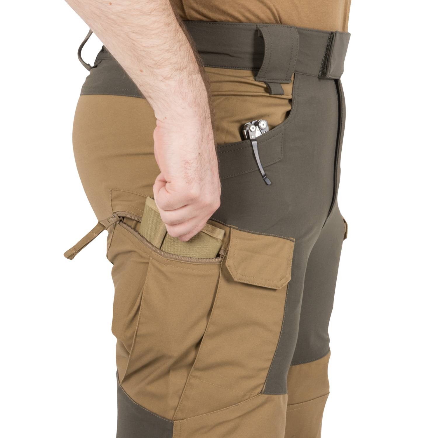 Kalhoty Helikon HYBRID OUTBACK PANTS - DuraCanvas - ern - Kliknutm na obrzek zavete